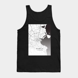 Dublin Ireland City Map Tank Top